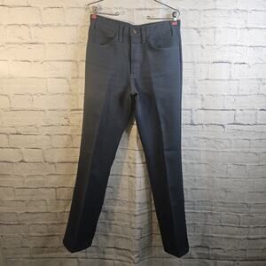 VINTAGE Levis Pants Mens 32x34 Blue WPL 423 Flare USA Dacron Polyester 90s